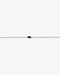 East West Marquise-Cut Created Sapphire Bracelet in 10kt Yellow Gold