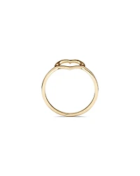 Open Heart Ring in 10kt Yellow Gold