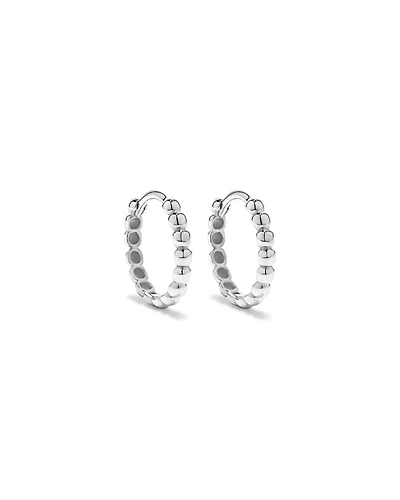"Créoles perlées 13,5 mm en argent sterling"