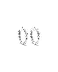 "Créoles perlées 13,5 mm en argent sterling"