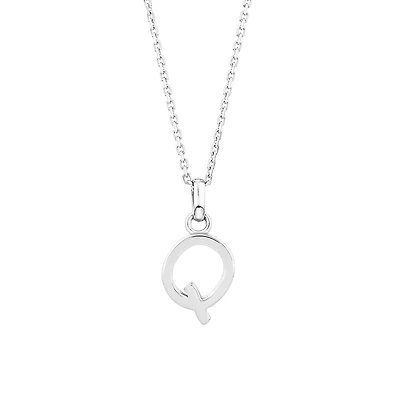 Pendentif « Q » en argent sterling