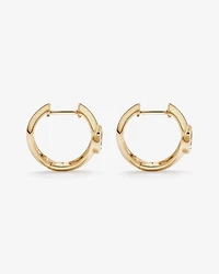 0.50 Carat TW of Laboratory-Grown Pear Cut Diamond Huggie Earrings in 10kt Yellow Gold