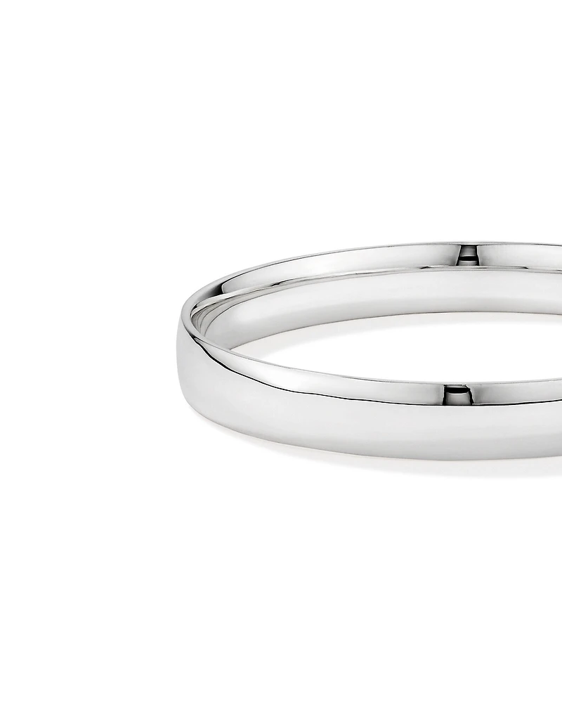 10mm Solid Round Bangle in Sterling Silver