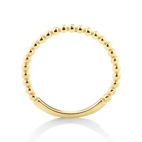 Bead Stacker Ring in 10kt Yellow Gold