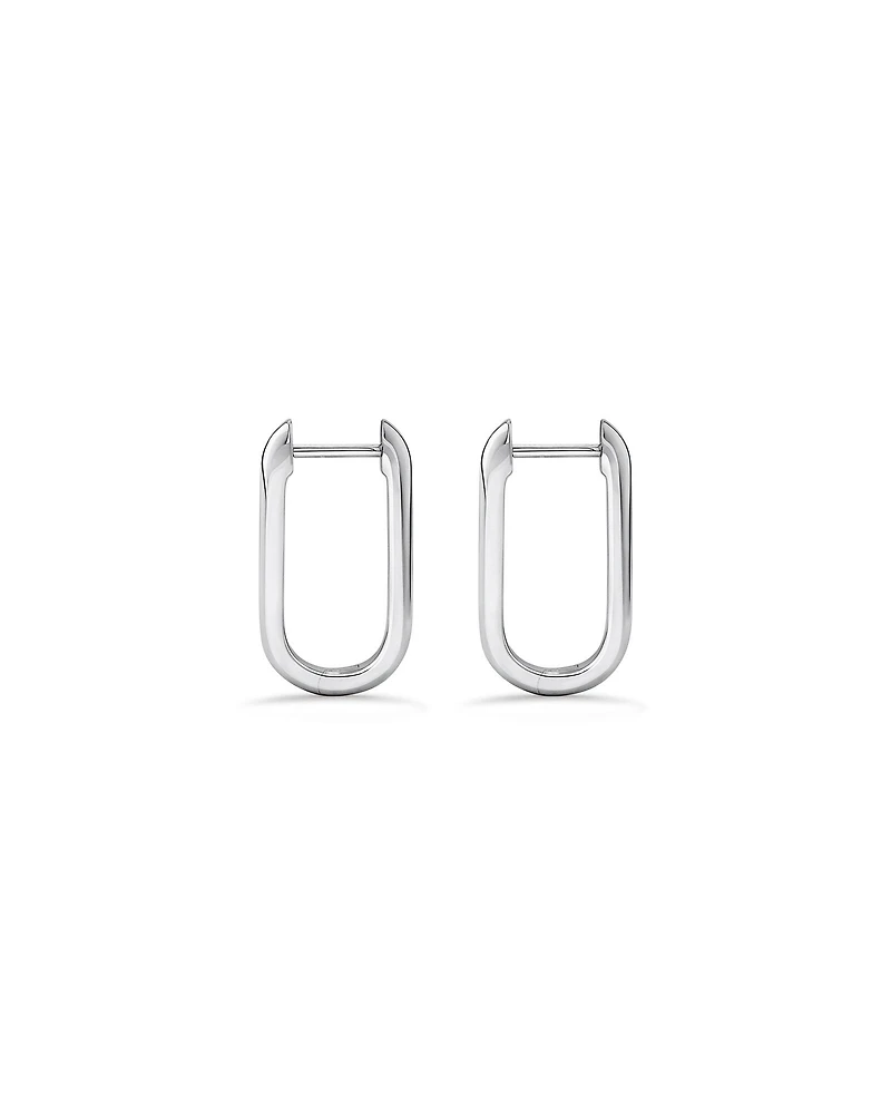 Anneaux courts trombone en argent
