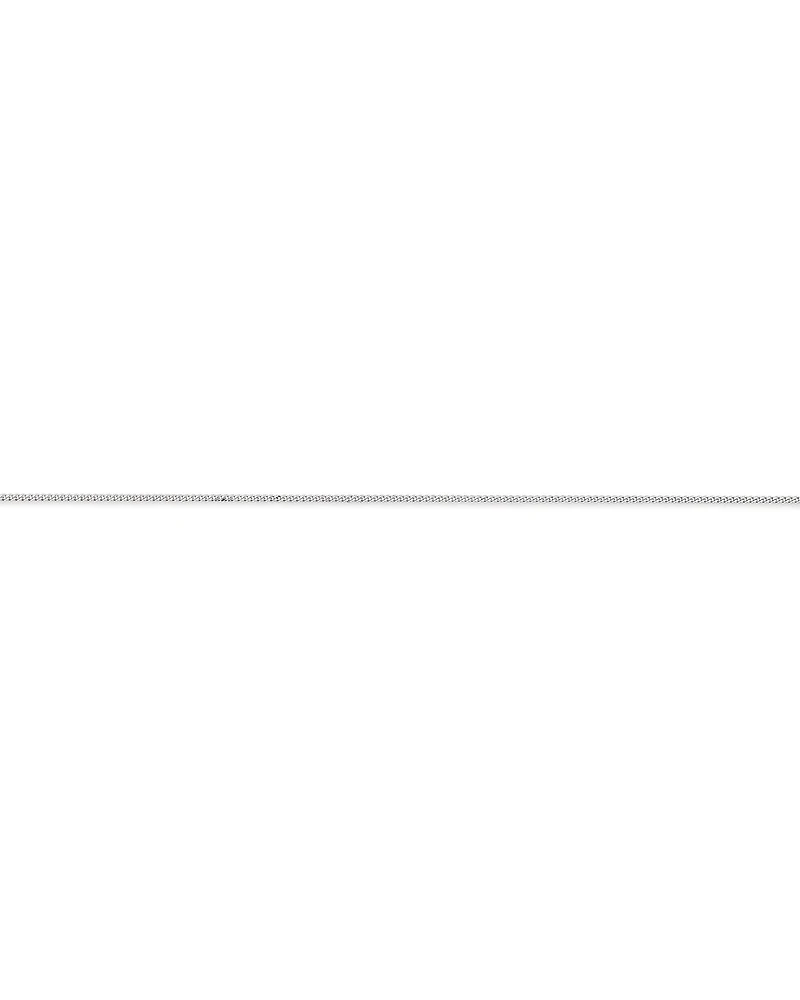 55cm (22") 1-1.5mm Width Fine Curb Chain Necklace in Sterling Silver