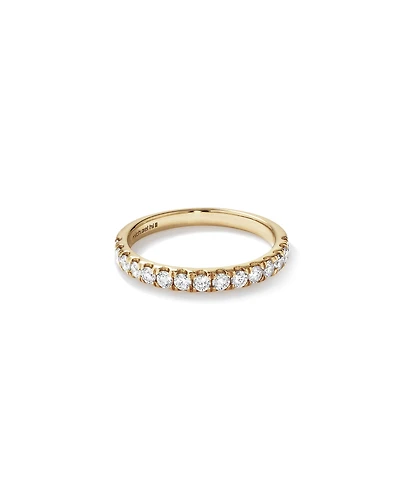 Bague à Sertissage Griffe de Diamant de 0,50 Carat TW en Or Jaune 18kt