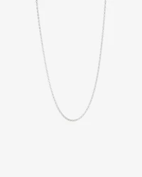 55cm (22") 3mm-3.5mm Width Oval Belcher Chain in Sterling Silver