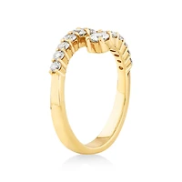 Bypass Ring with 1.00 Carat TW of Diamonds in 10kt Yellow Gold