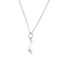 "L" Initial Pendant in Sterling Silver