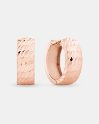 11mm Huggie Earrings 10kt Rose Gold