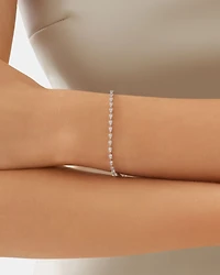 Bracelet de tennis en diamants de 1,52 carats TW en or blanc 10 ct