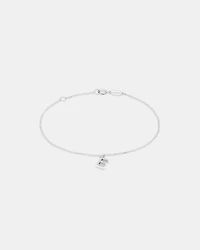 19cm (7.5") E Initial Bracelet in Sterling Silver