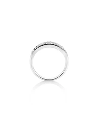 Ring with Sapphire & 0.29 Carat TW of Diamonds In 10kt White Gold