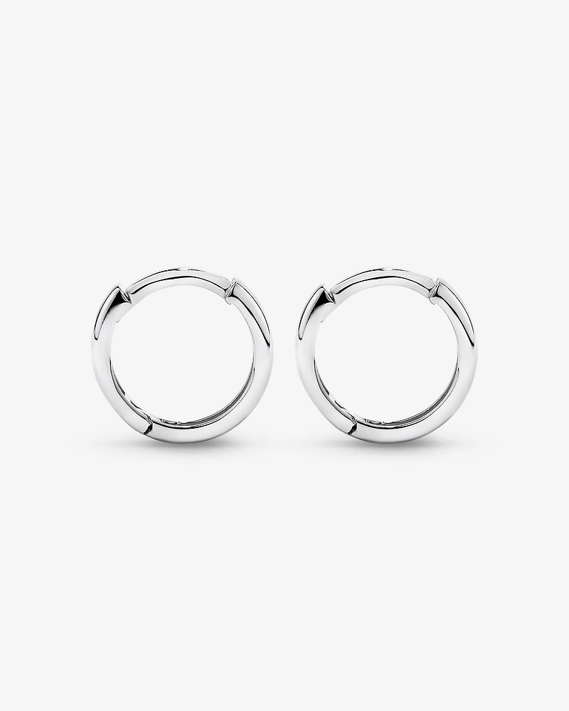 Créoles 10 mm polies en argent sterling