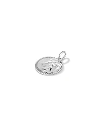 Pendentif zodiaque Lion avec accents de diamants en argent sterling