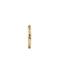 Hammered Finish Ring 10kt Yellow Gold