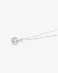 Lume Lab Round Pendant with 1.00 Carat TW of Laboratory-Grown Diamonds in 10kt Gold