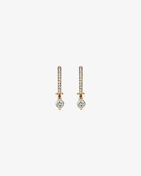 Single Drop Earrings with 0.37 Carat TW of Diamonds in 18kt Yellow Gold