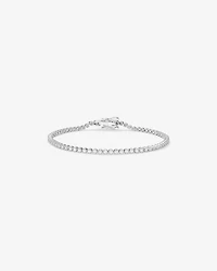 1,00 carat TW bracelet tennis avec diamants de laboratoire en argent sterling