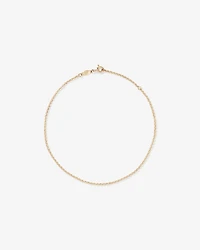 26cm (10.2") 1.7mm Width Belcher Chain Anklet in 10kt Yellow Gold