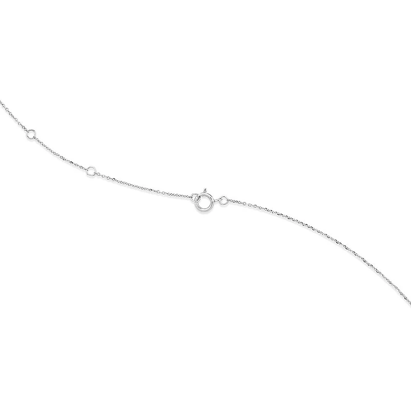 Butterfly Necklace with Diamonds in Sterling Silver