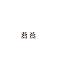 0.50 Carat TW Laboratory-Grown Diamond Solitaire Stud Earrings in 14kt Yellow Gold