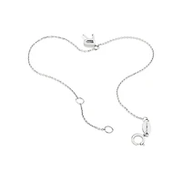 19cm (7.5") R Initial Bracelet in Sterling Silver