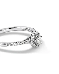 Engagement Ring with .20TW of Diamonds in 10k White Gold