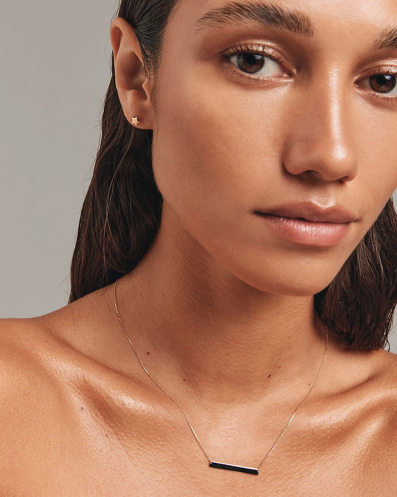 Boutons d'oreilles étoile en or jaune 10 K