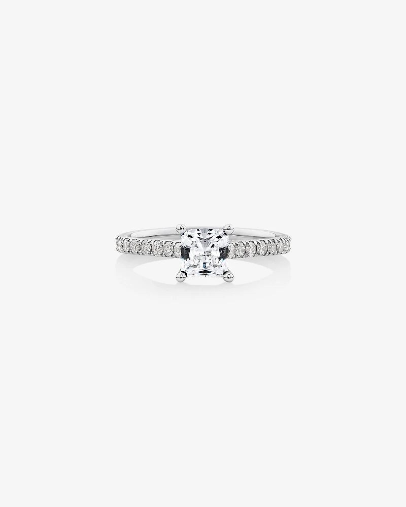 Engagement Ring with 1.25 Carat TW Diamonds in 14kt White Gold