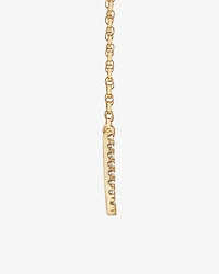 Collier à initiale « U » en or jaune 10 K à diamants totalisant 0,10 ct