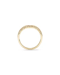 Alliance en or jaune 14 carats avec diamants de 0,18 carat et chevrons