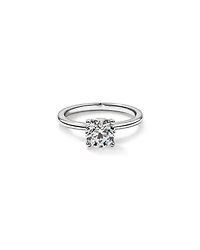 Bague Solitaire avec Diamant Rond Brillant de 1,00 Carat TW en Or Blanc 18 kt