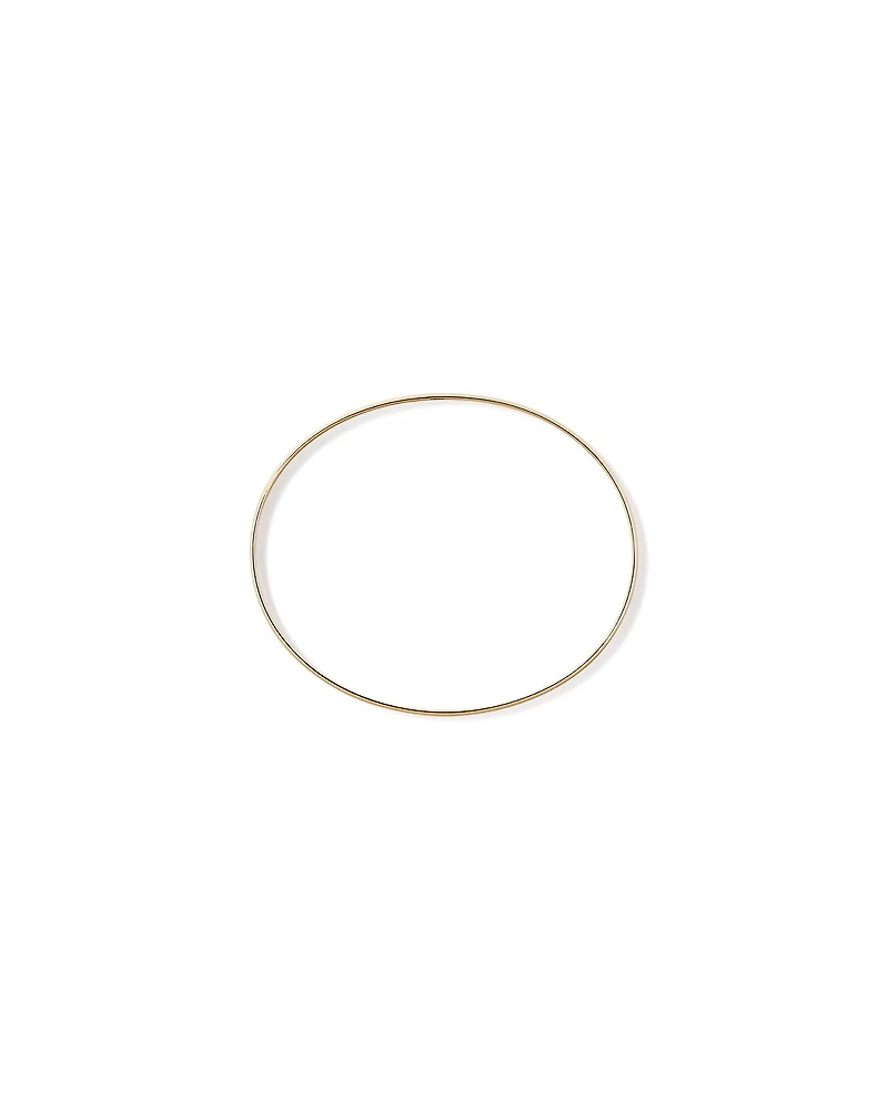 Bracelet ovale solide de 65 mm (2,5") de largeur 3.8 mm en or jaune 10 carats