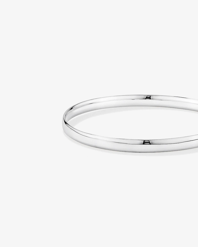 Jonc Rond Massif de 5.7mm en Argent Sterling