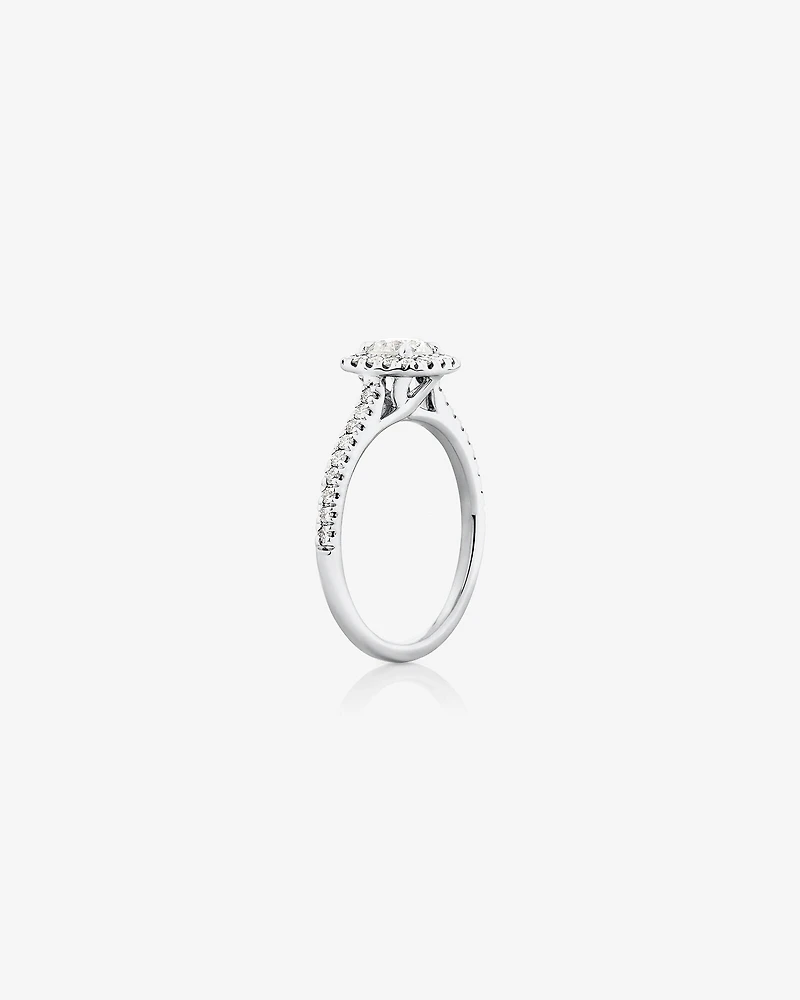 Engagement Ring With 0.95 Carat TW Of Diamonds In 14kt White Gold