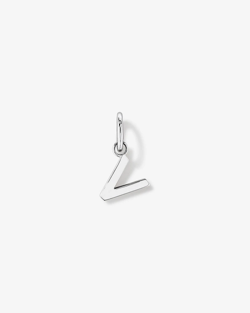Pendentif initiale lettre V en argent sterling