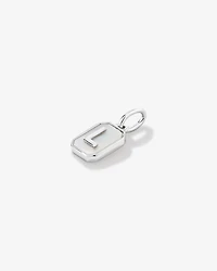 Pendentif initiale Lettre L en nacre et argent sterling