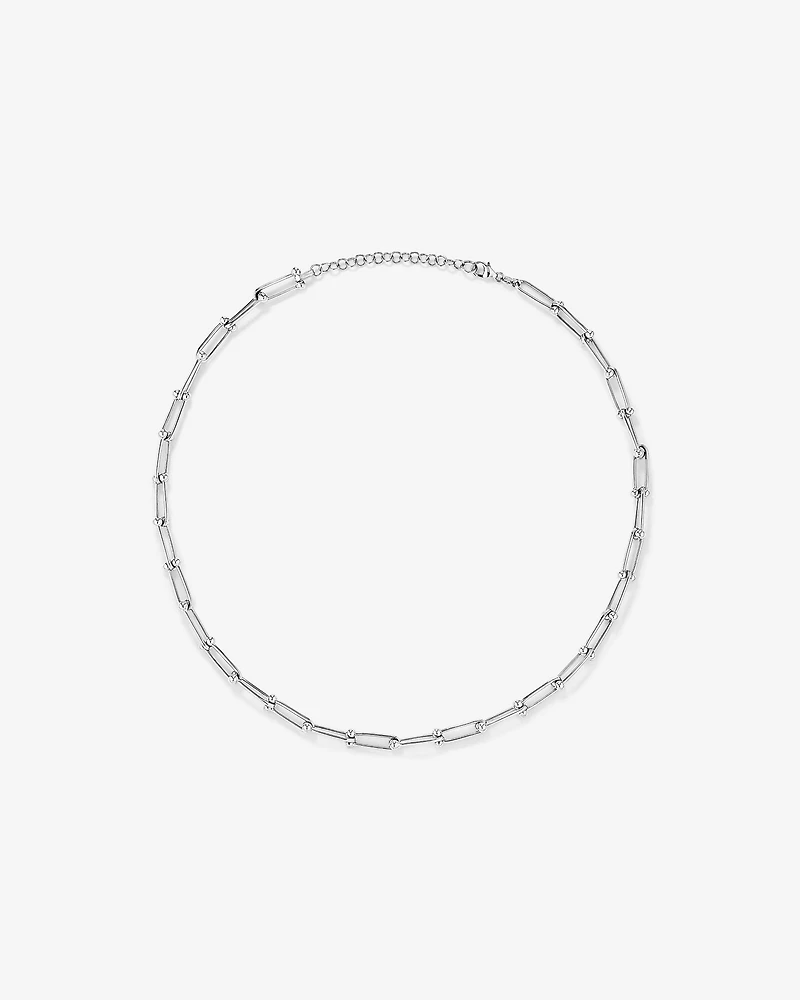 Chaîne à Maillons Boules et Ovales en Argent Sterling