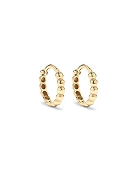 Créoles perlées 12 mm en or jaune 10 carats