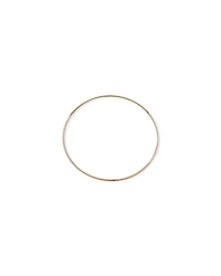65mm (2.5") 2.3mm Width Solid Oval Bangle in 10kt Yellow Gold