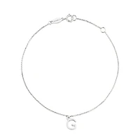19cm (7.5") Initial Bracelet in Sterling Silver