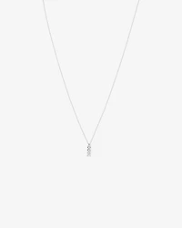 Collier Pendentif Chevrons en Zircone Cubique en Argent Sterling