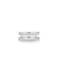 Bague complémentaire en or blanc 14 K avec diamants totalisant 0,50 ct