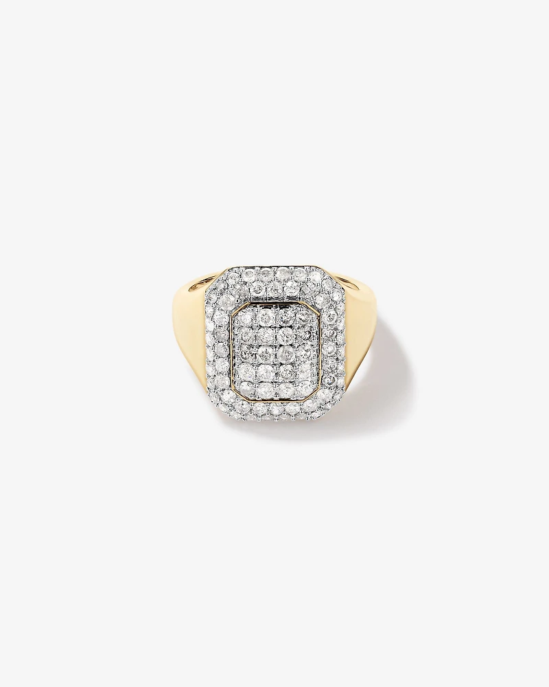 2,00 carats de diamants en grappe en or jaune 10 ct