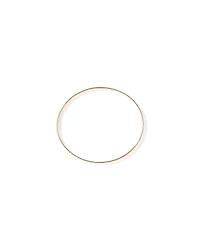 65mm (2.5") 5.7mm Width Solid Oval Bangle in 10kt Yellow Gold