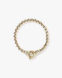 Bracelet à chaîne belcher en or jaune 10 K de 19 cm, largeur de 5 à 5,5 mm