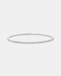 0.68 Carat TW Diamond Row Flex Bangle in 10kt Gold