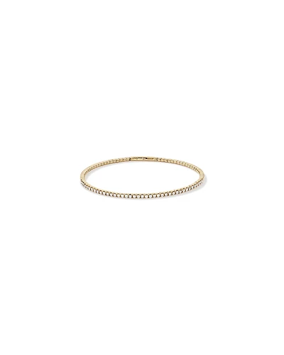 Bracelet Jonc Flex Rangée de Diamant de 0,68 Carat TW en Or Jaune 10kt